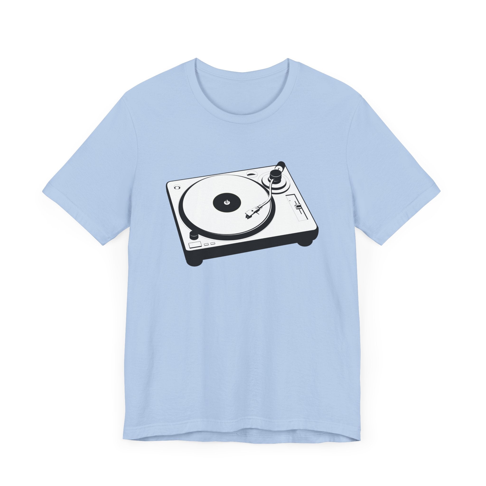 Custom Retro - a - go - go Series Turntable Unisex Jersey Short Sleeve T - Shirt - POPvault