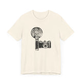 Custom Retro-a-go-go Series Camera & Flash Unisex Jersey Short Sleeve T-Shirt - POPvault - 28696595408701161632