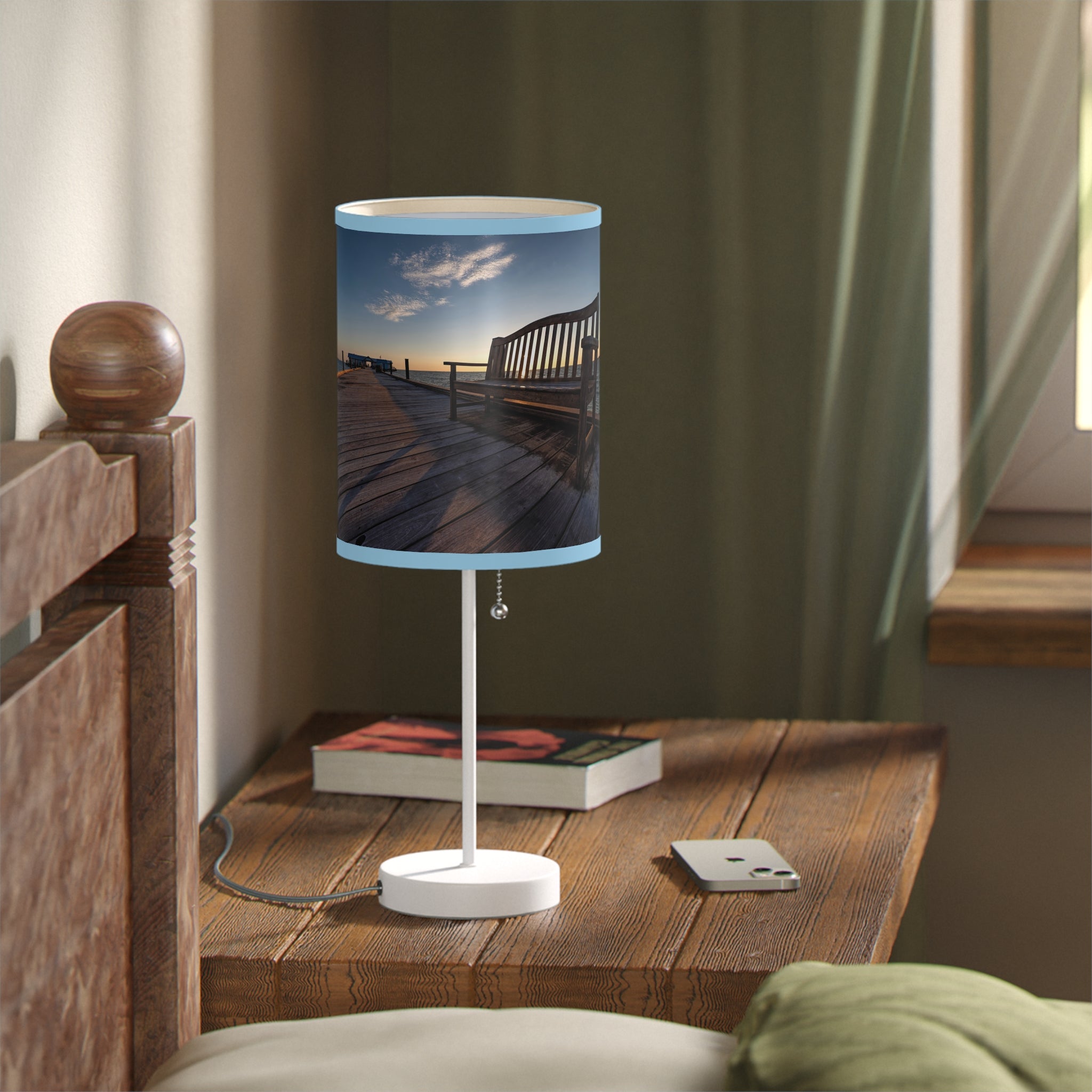 Custom Beach Life Vistas Have a Seat Accent Lamp - POPvault