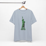 Custom Retro - a - go - go Series Statue of Liberty Unisex Jersey Short Sleeve T - Shirt - POPvault