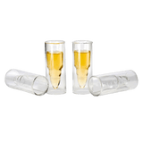 50 Caliber Shot Glass (Set of 4) - Each holds 2 Oz. - POPvault
