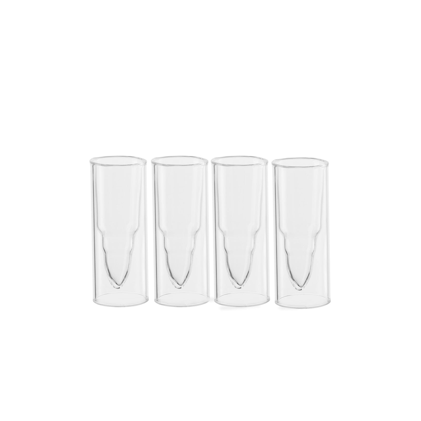 50 Caliber Shot Glass (Set of 4) - Each holds 2 Oz. - POPvault