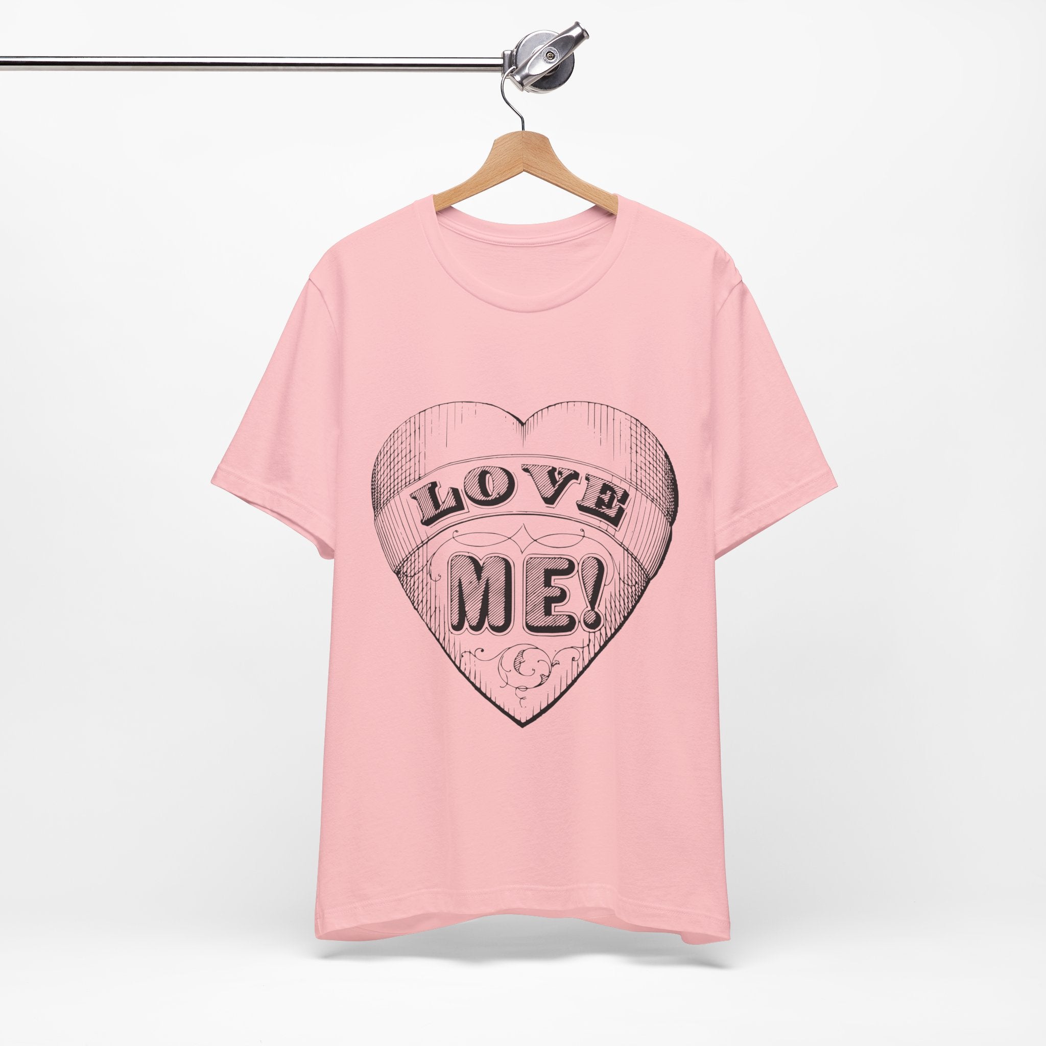 Custom Retro - a - go - go Series Love Me Unisex Jersey Short Sleeve T - Shirt - POPvault