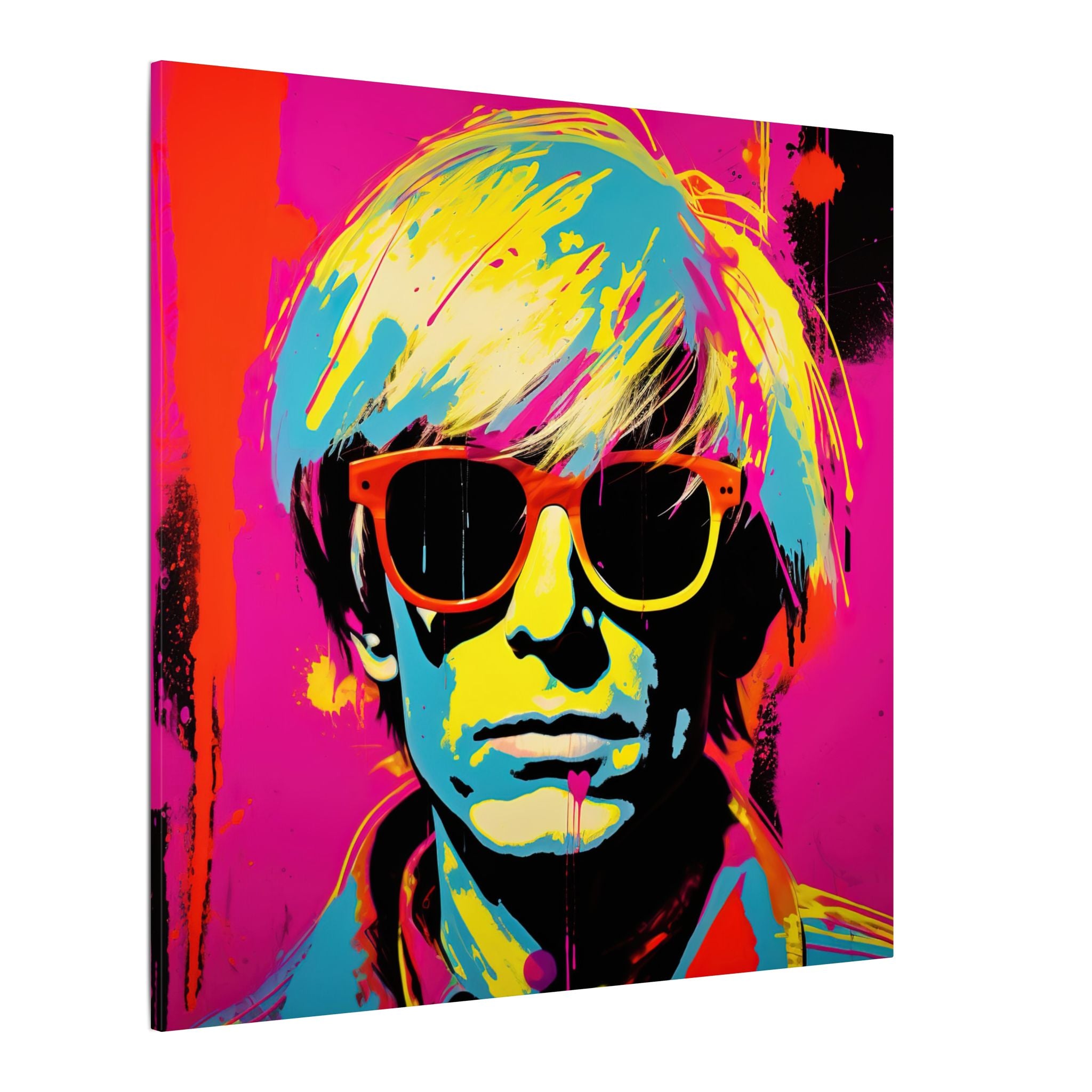 Colorful Pop Art Canvas Print - Andy Interpretation Unique Wall Decor
