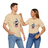 Custom Retro - a - go - go Series Tough Uncle Sam Unisex Jersey Short Sleeve T - Shirt - POPvault