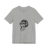 POP Culture Classics Headphones Skull Unisex Jersey Short Sleeve T-Shirt