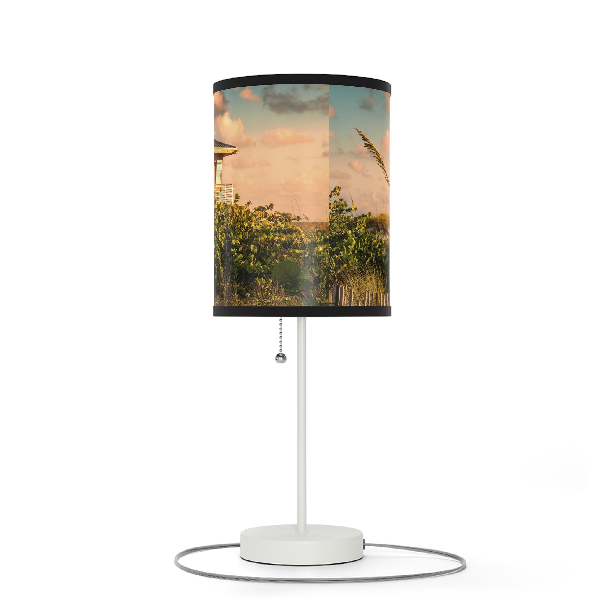 Custom Beach Life Beach Vistas Lifeguard Accent Lamp - POPvault - 28800549075226542980