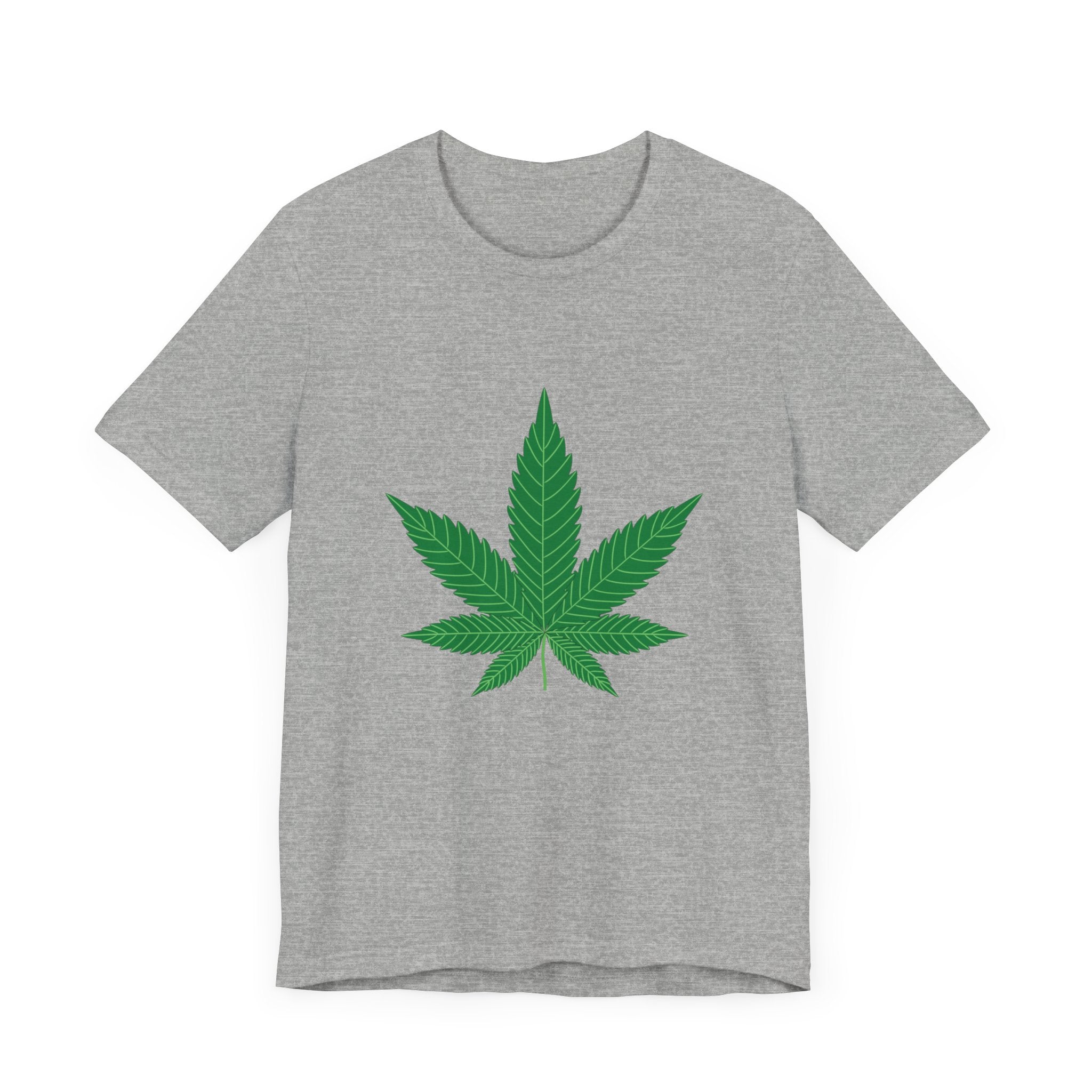 Custom Retro - a - go - go Series Herb Leaf Unisex Jersey Short Sleeve T - Shirt - POPvault