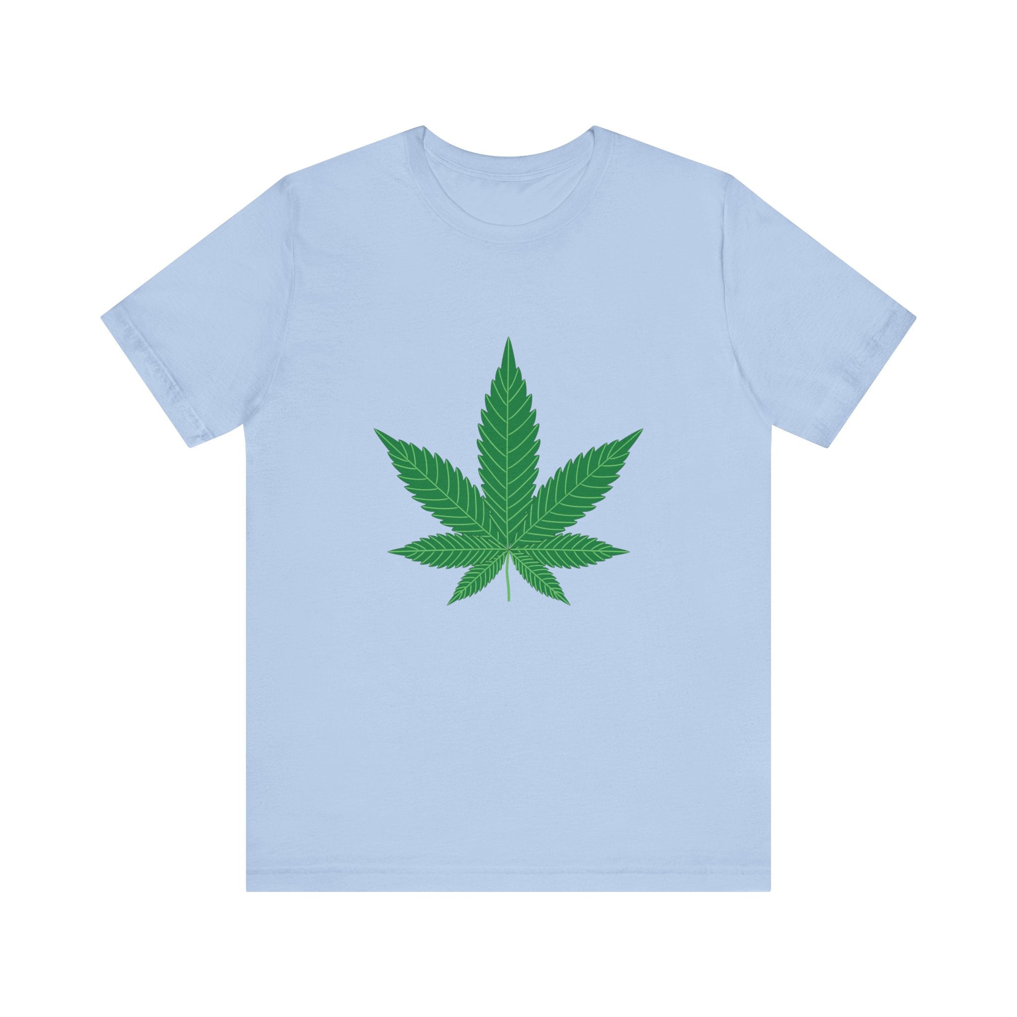 Custom Retro - a - go - go Series Herb Leaf Unisex Jersey Short Sleeve T - Shirt - POPvault