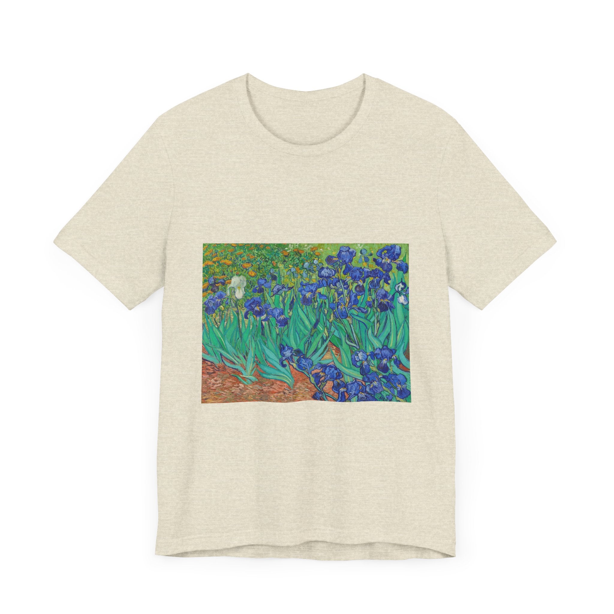 Masters of Art Vincent Van Gogh's Irises Unisex Jersey Short Sleeve T-Shirt