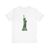 Custom Retro - a - go - go Series Statue of Liberty Unisex Jersey Short Sleeve T - Shirt - POPvault