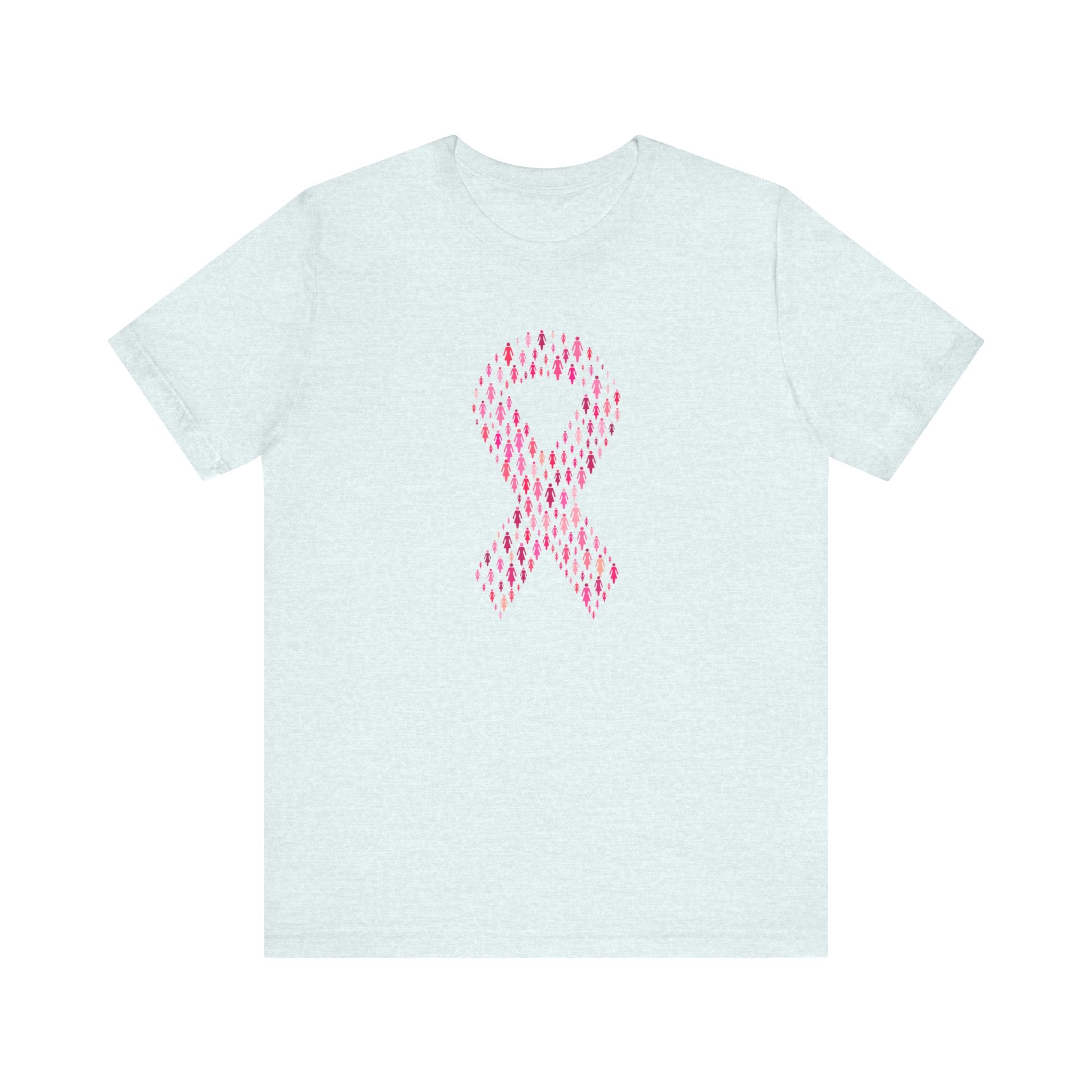 Custom Retro-a-go-go Series Pink Ribbons Unisex Jersey Short Sleeve T-Shirt