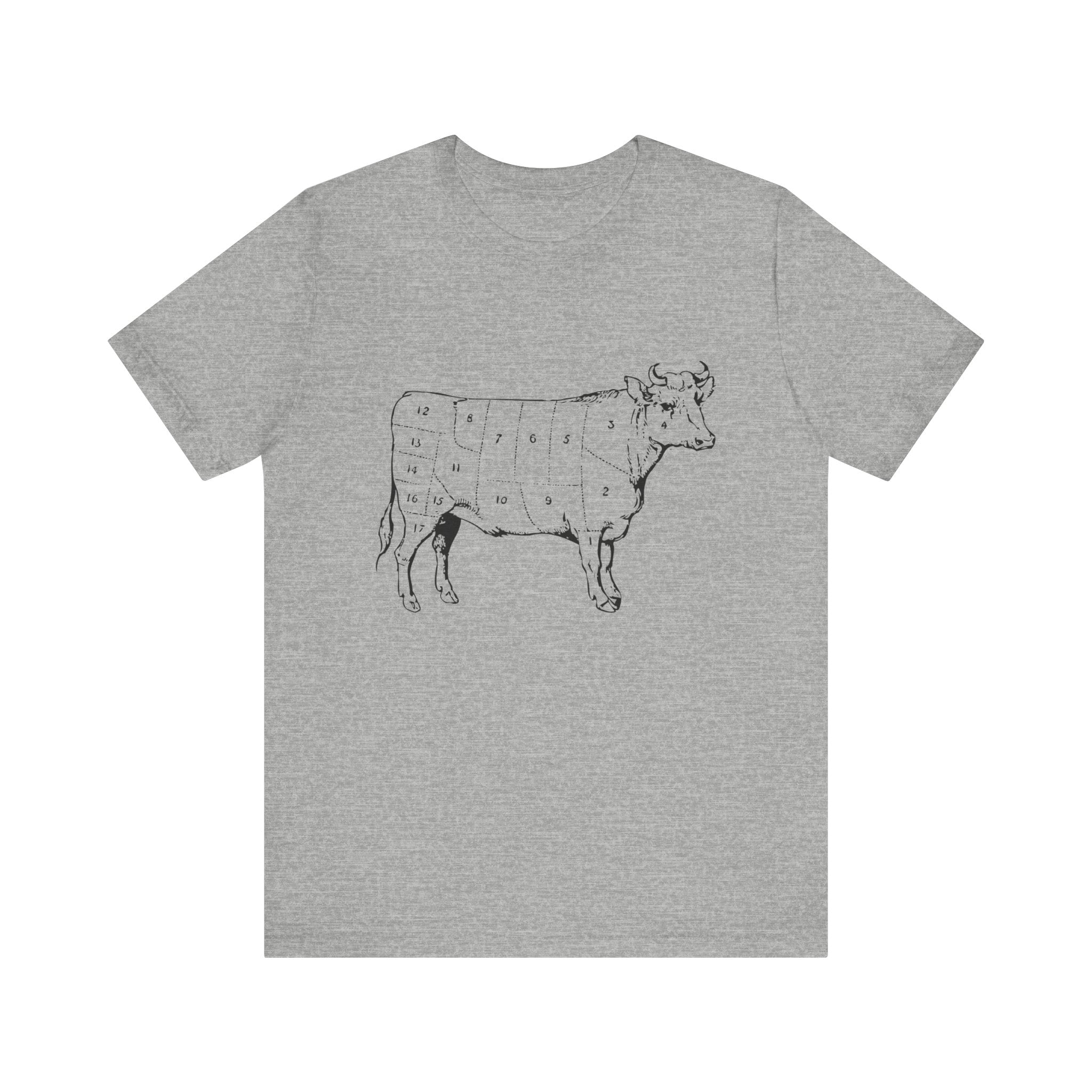 Custom Retro - a - go - go Series Cow Parts Unisex Jersey Short Sleeve T - Shirt - POPvault