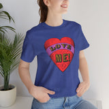 Custom Retro - a - go - go Series Love Me Color Unisex Jersey Short Sleeve T - Shirt - POPvault