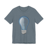 POP Culture Classics Bulb in Blue Unisex Jersey Short Sleeve T-Shirt