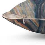 Masters of Art Edvard Munch The Scream Color Square Indoor Accent Pillow