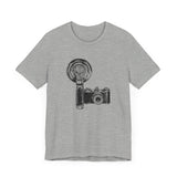 Custom Retro - a - go - go Series Camera & Flash Unisex Jersey Short Sleeve T - Shirt - POPvault