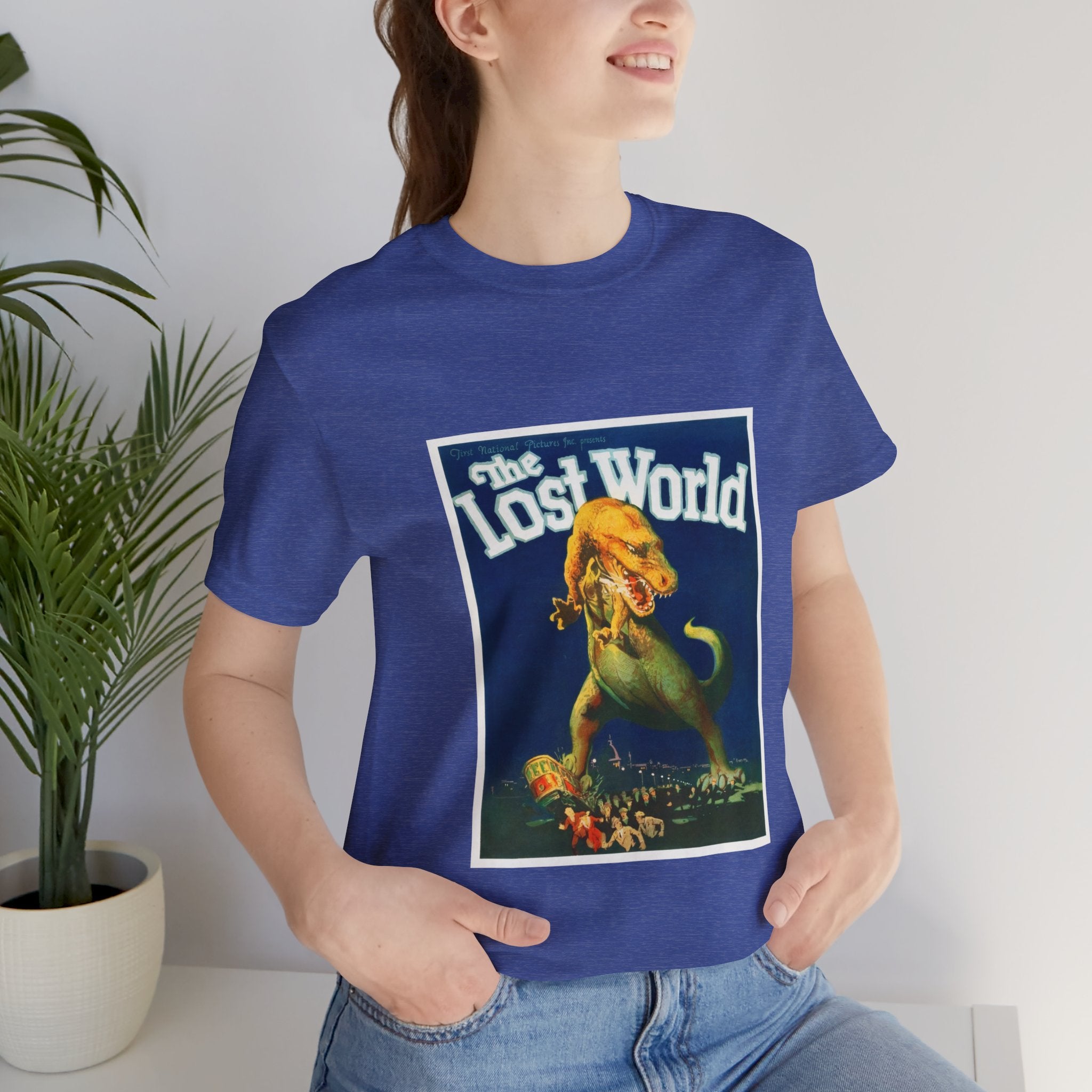 Custom Retro-a-go-go Series Lost World Unisex Jersey Short Sleeve T-Shirt - POPvault - 29808805812990011451