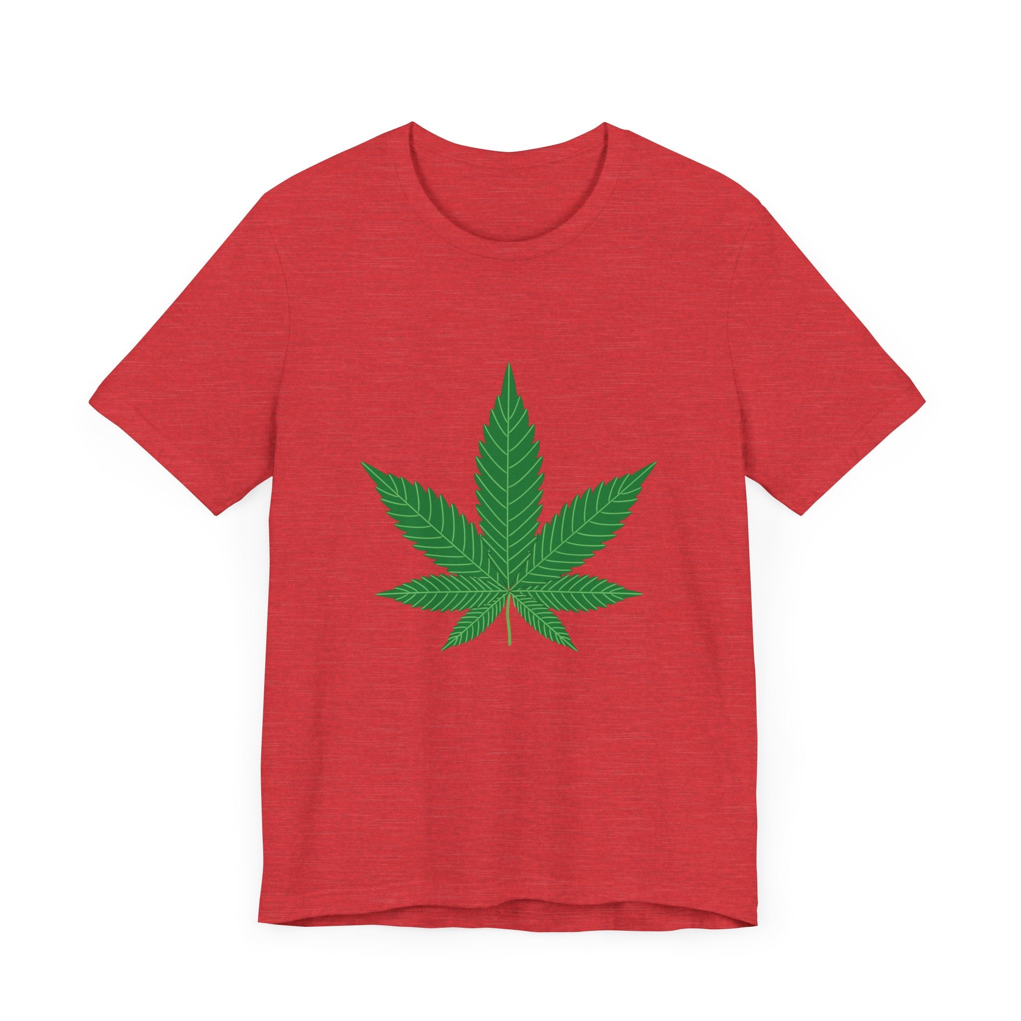 Custom Retro - a - go - go Series Herb Leaf Unisex Jersey Short Sleeve T - Shirt - POPvault