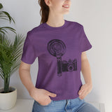 Custom Retro-a-go-go Series Camera & Flash Unisex Jersey Short Sleeve T-Shirt - POPvault - 28696595408701161632