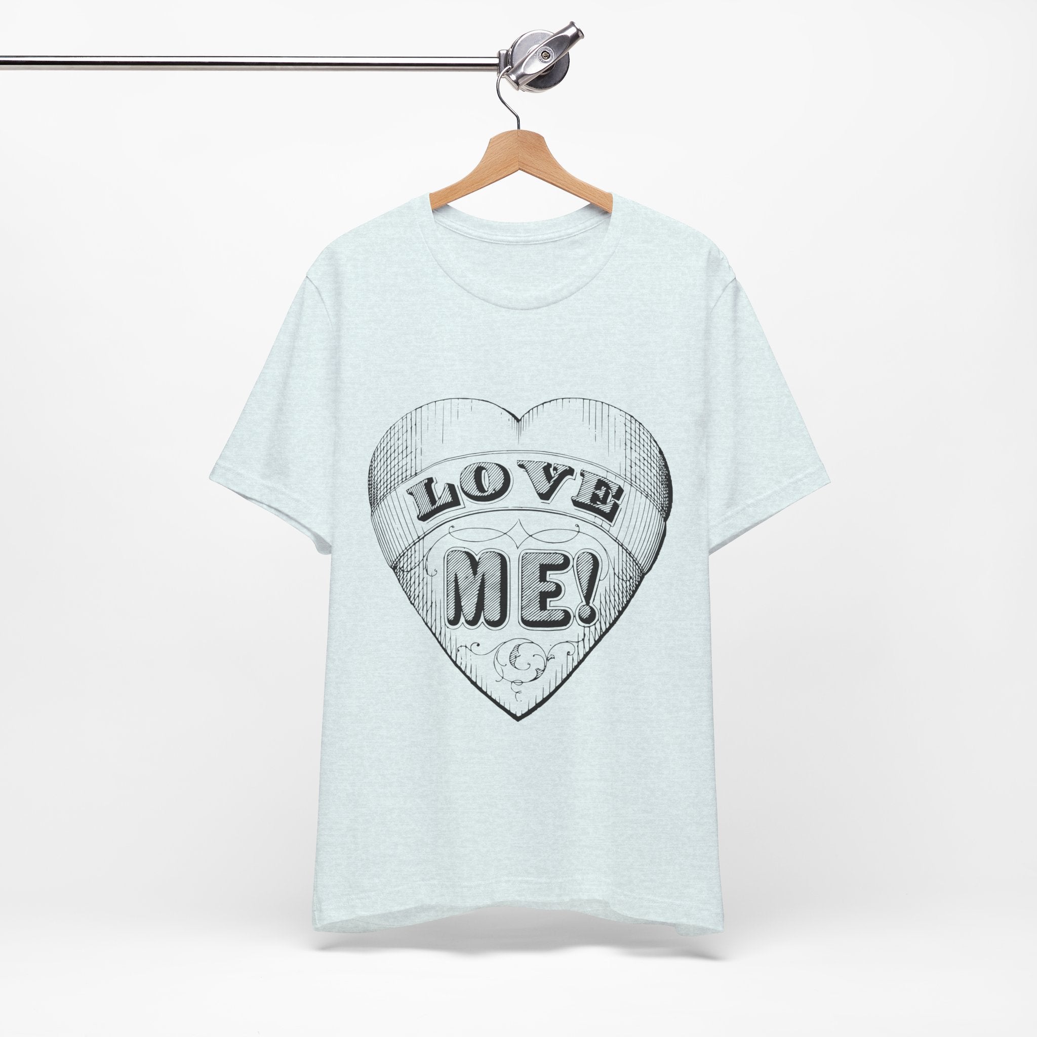 Custom Retro - a - go - go Series Love Me Unisex Jersey Short Sleeve T - Shirt - POPvault