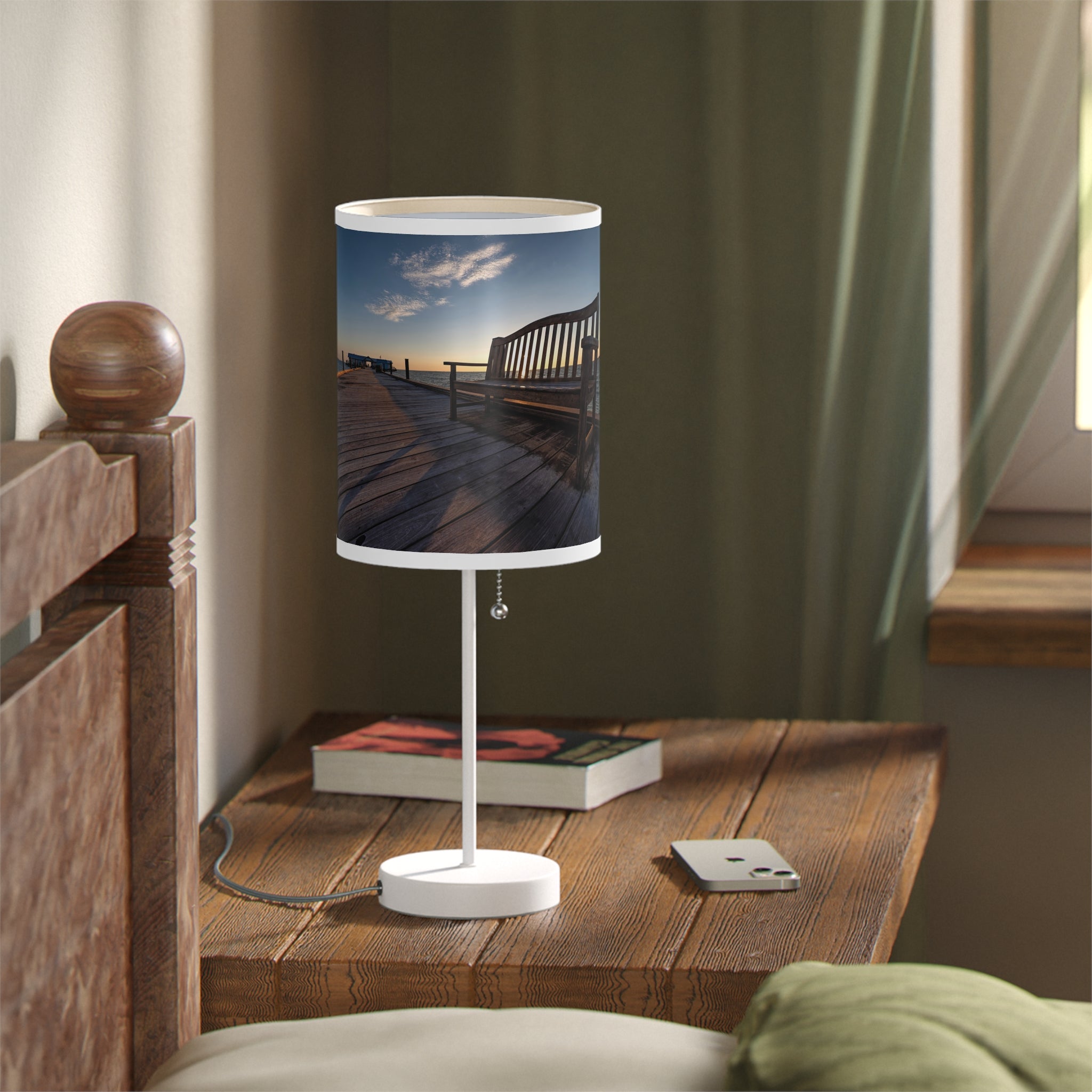 Custom Beach Life Vistas Have a Seat Accent Lamp - POPvault