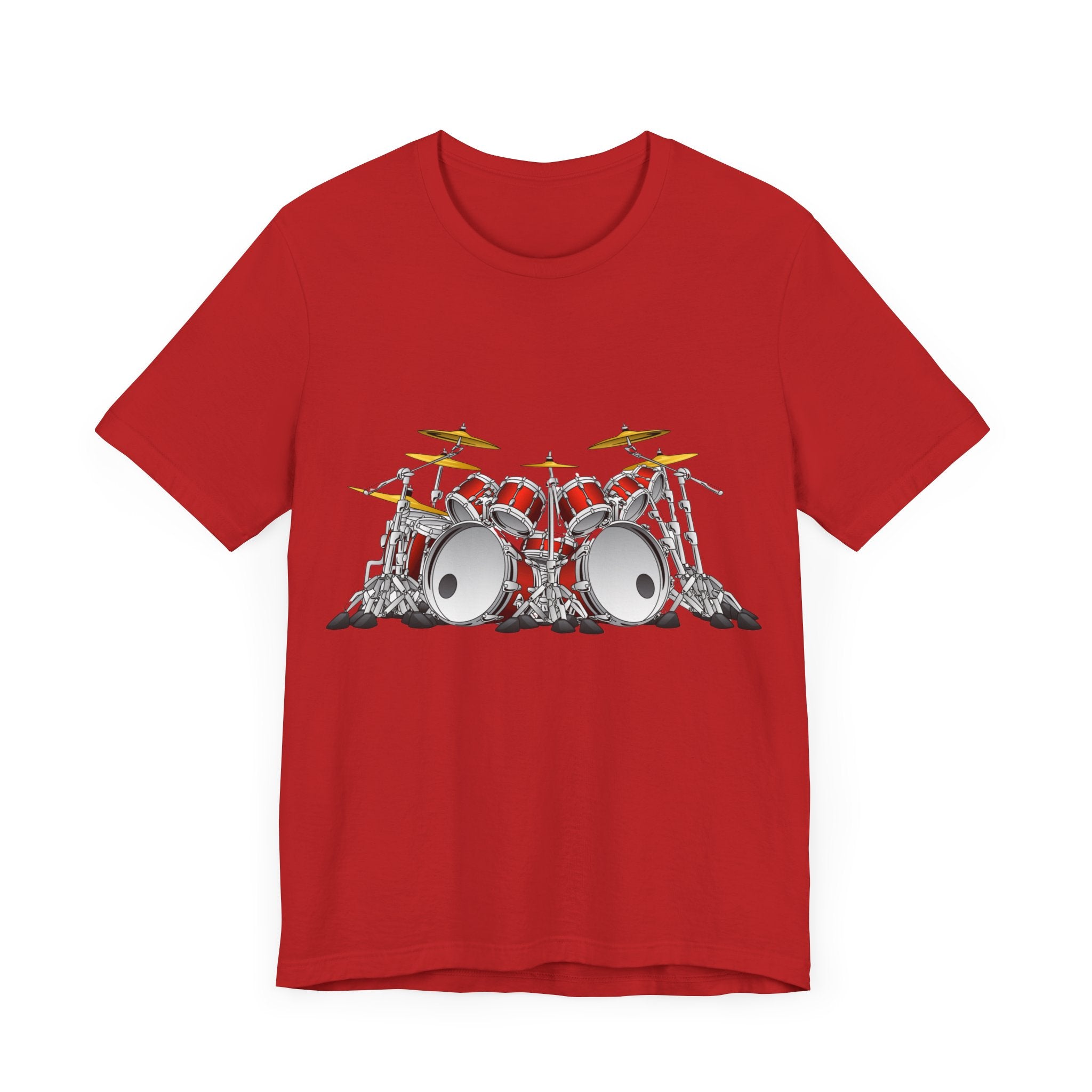 Custom Retro-a-go-go Series Drum Kit Unisex Jersey Short Sleeve T-Shirt