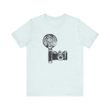 Custom Retro - a - go - go Series Camera & Flash Unisex Jersey Short Sleeve T - Shirt - POPvault