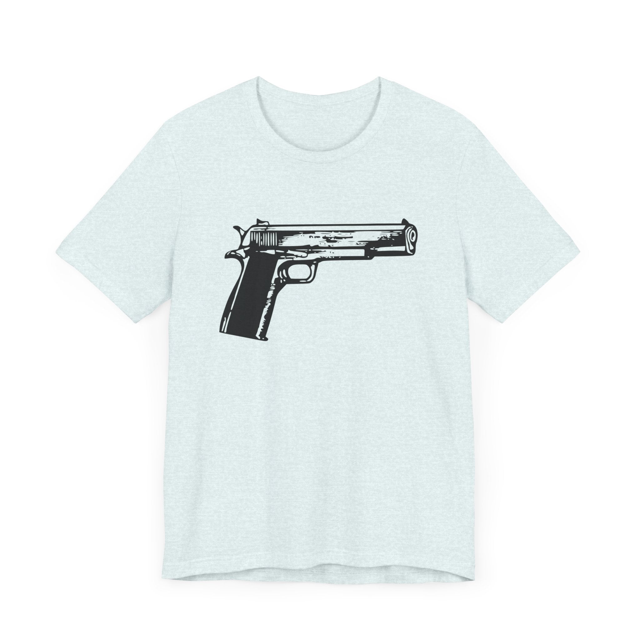 Custom Retro - a - go - go Series Handgun Unisex Jersey Short Sleeve T - Shirt - POPvault