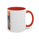 Masters of Art Edvard Munch The Scream Color Accent Coffee Mug (11, 15oz) - POPvault - 78187762616026232584