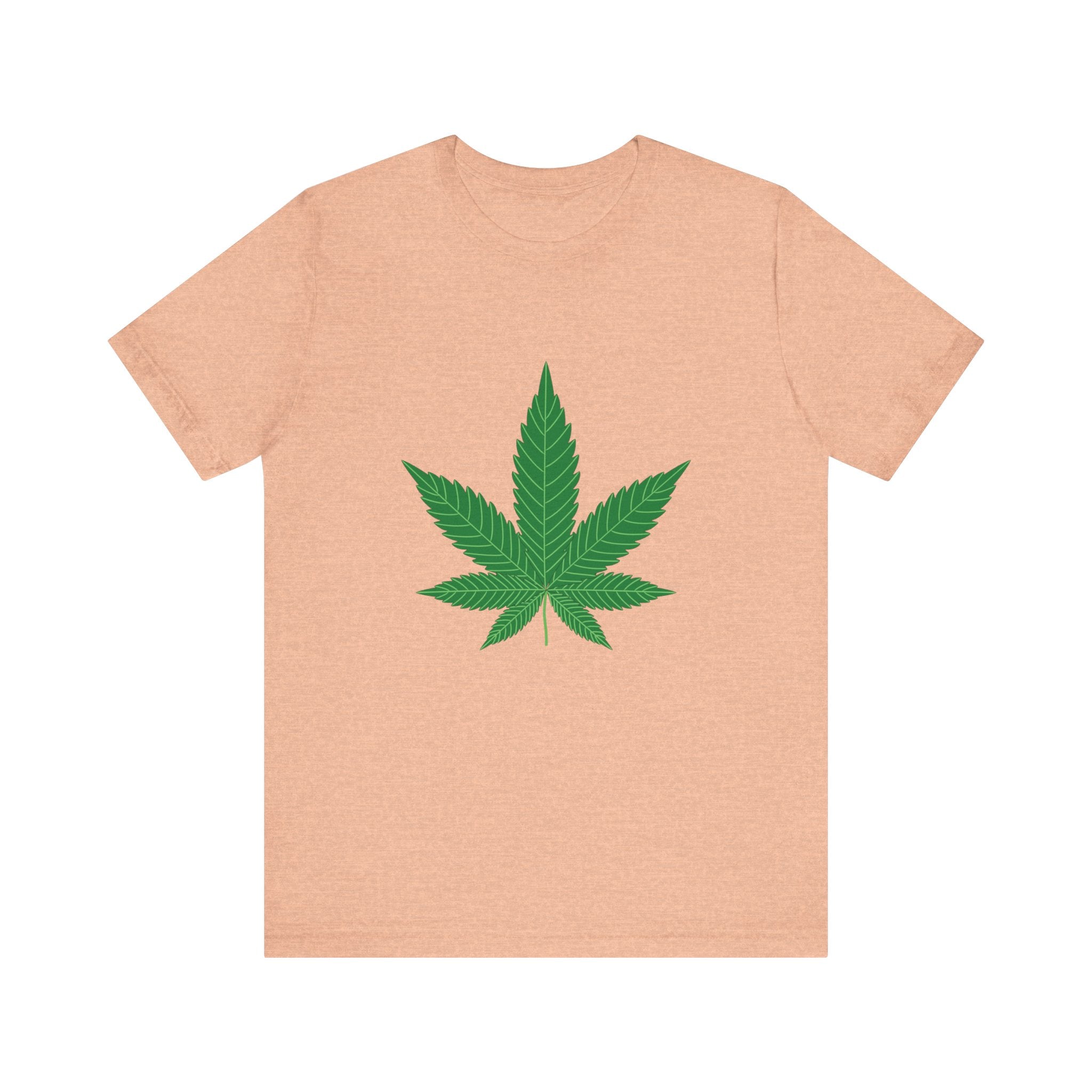 Custom Retro - a - go - go Series Herb Leaf Unisex Jersey Short Sleeve T - Shirt - POPvault