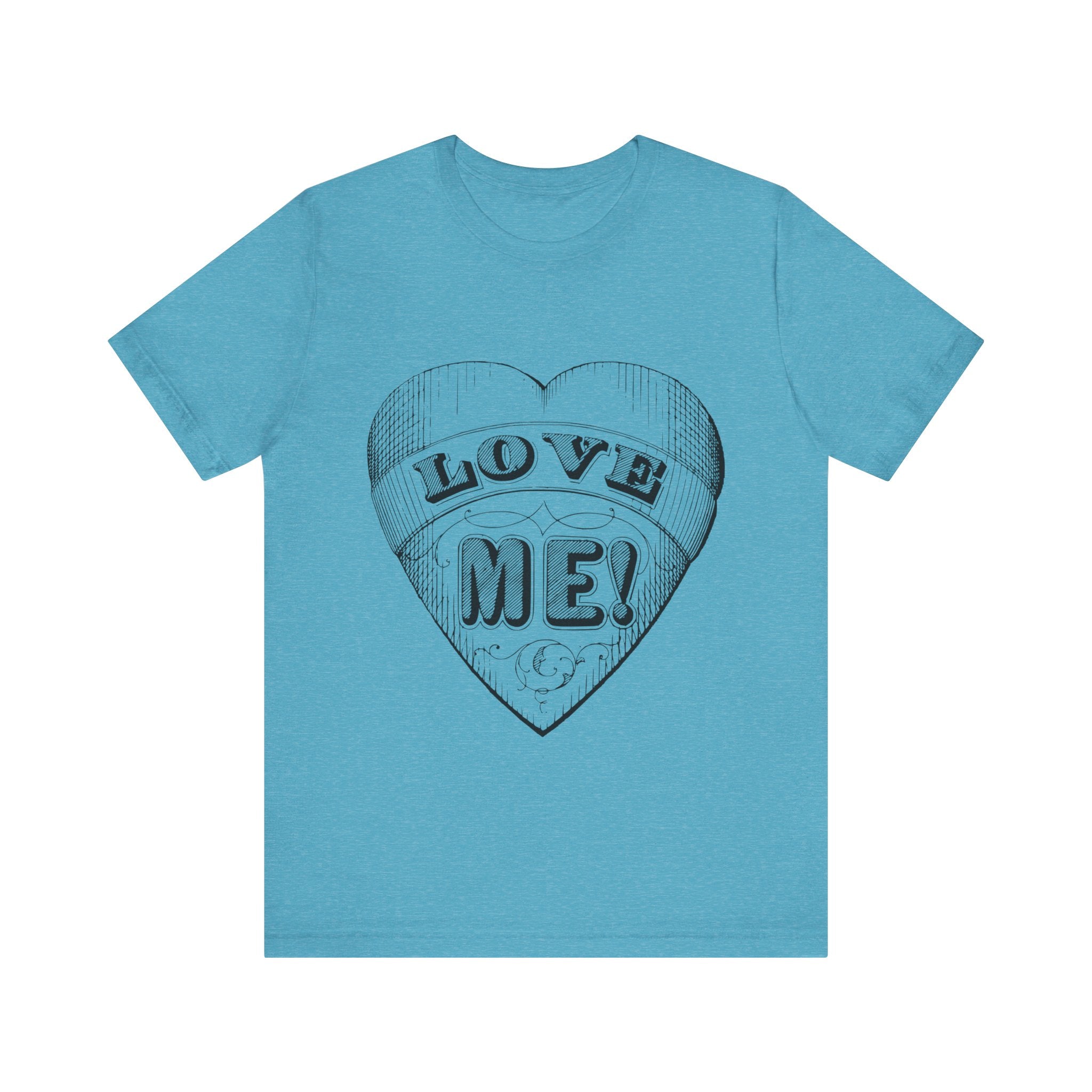 Custom Retro - a - go - go Series Love Me Unisex Jersey Short Sleeve T - Shirt - POPvault