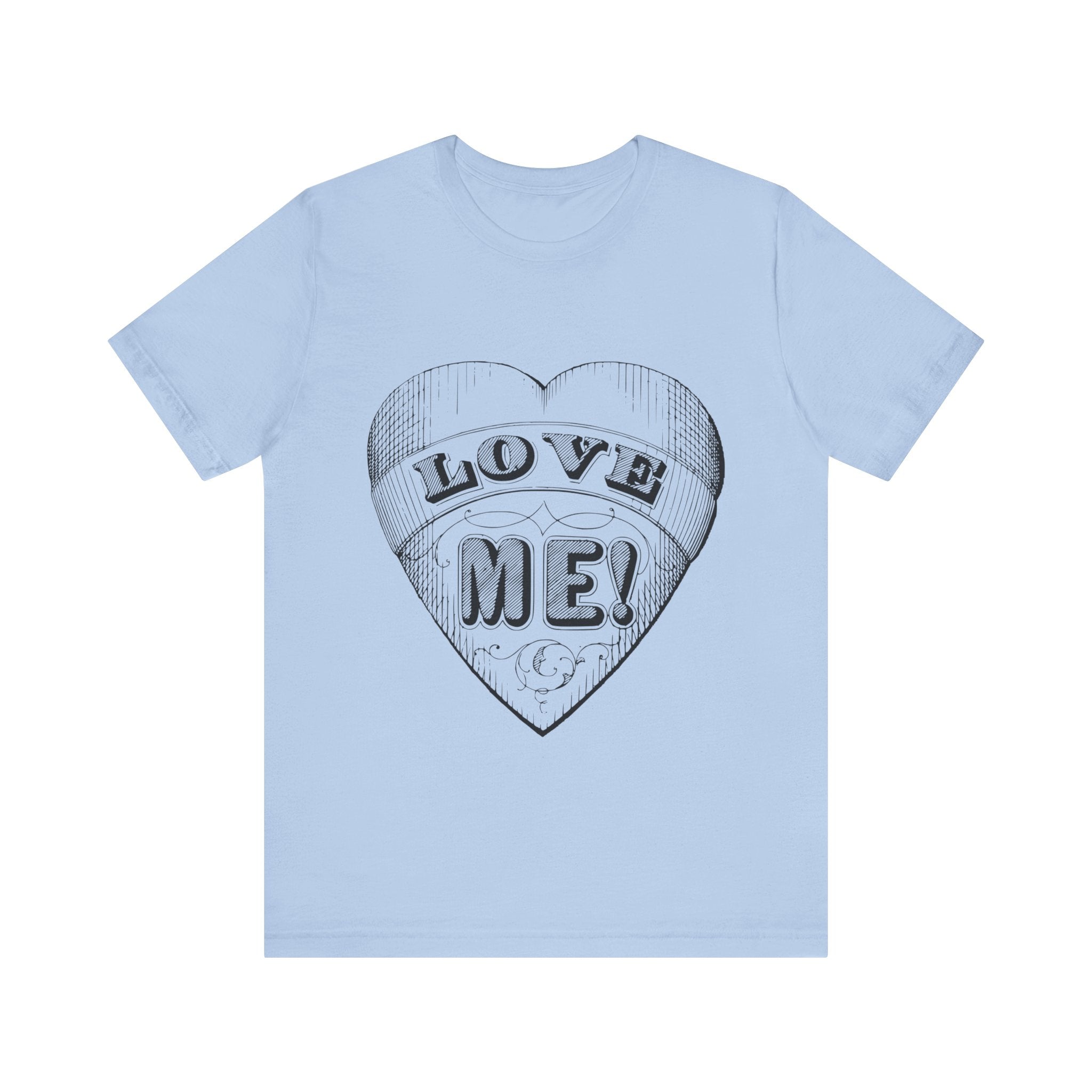 Custom Retro - a - go - go Series Love Me Unisex Jersey Short Sleeve T - Shirt - POPvault