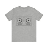 Custom Retro - a - go - go Series DJ Turntables Unisex Jersey Short Sleeve T - Shirt - POPvault