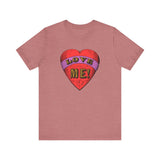 Custom Retro - a - go - go Series Love Me Color Unisex Jersey Short Sleeve T - Shirt - POPvault