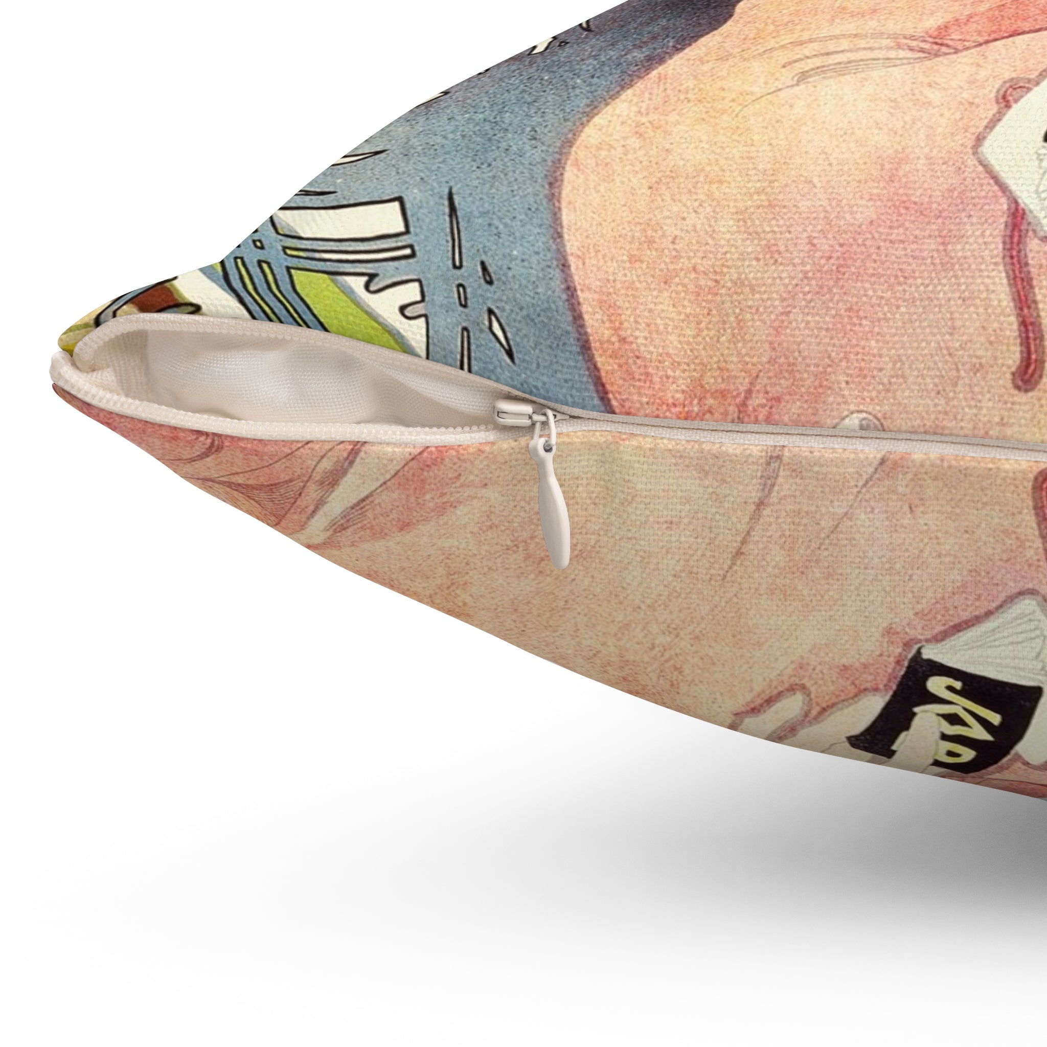 Masters of Art Alphonse Mucha Job Square Indoor Accent Pillow