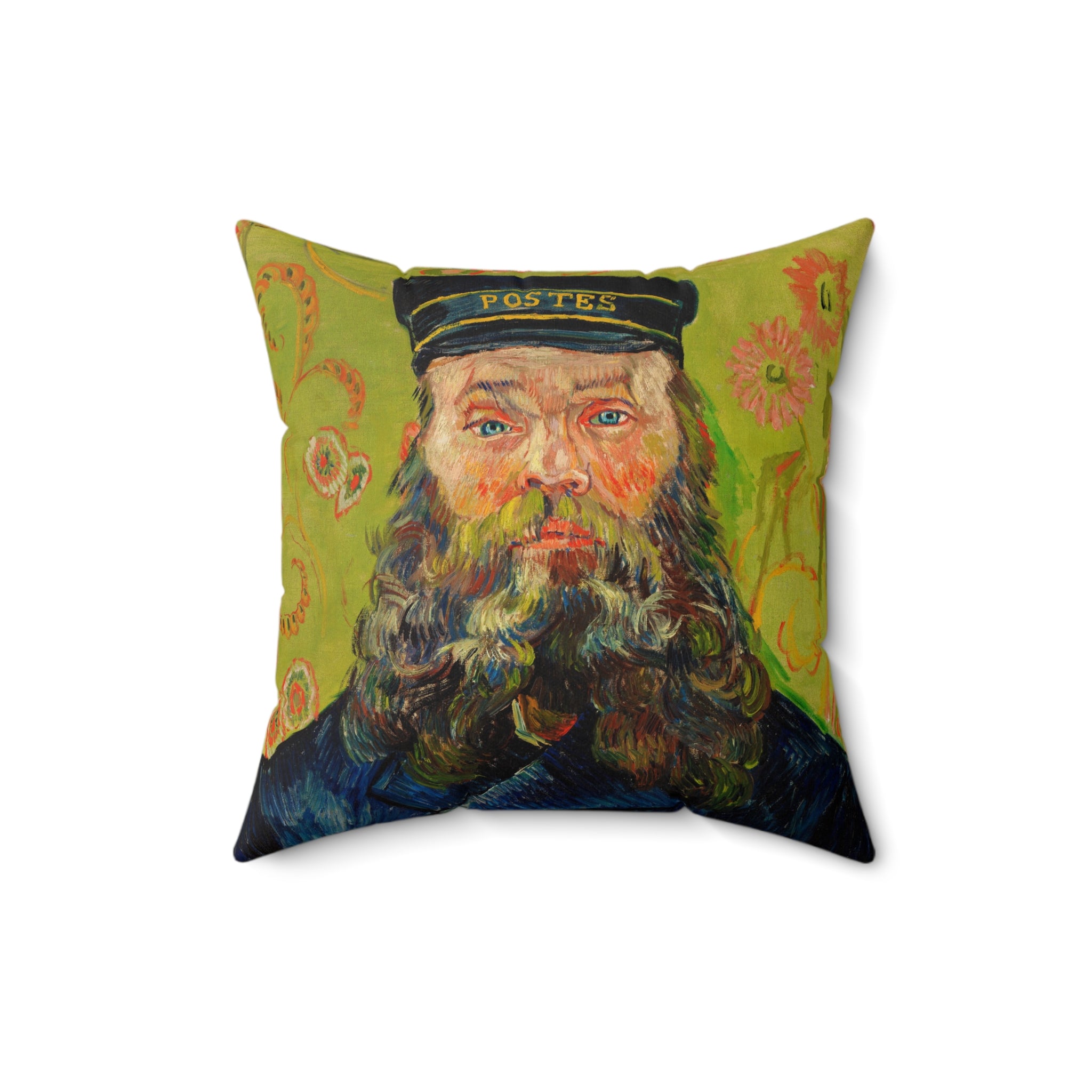 Masters of Art Van Gogh The Postman Square Indoor Accent Pillow