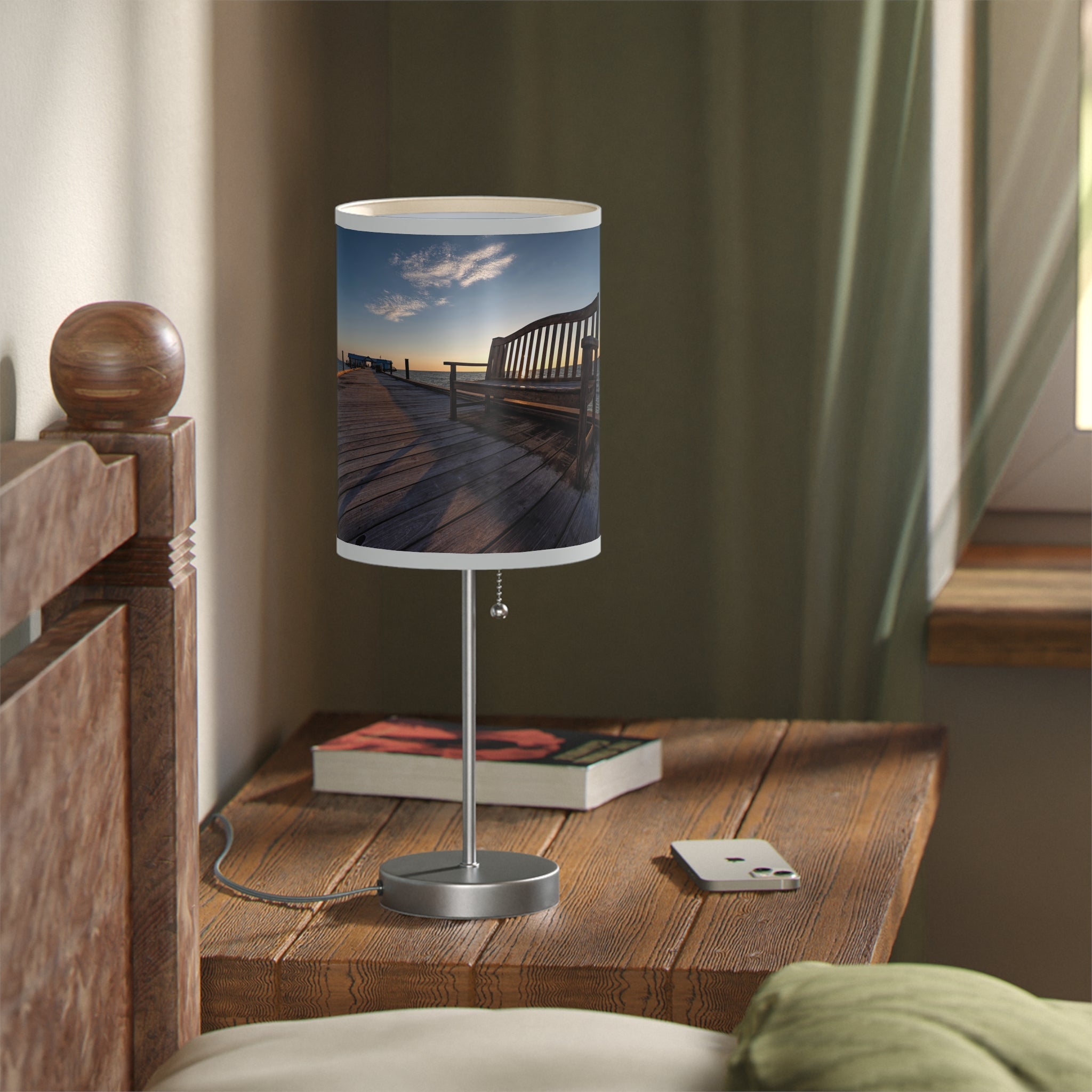 Custom Beach Life Vistas Have a Seat Accent Lamp - POPvault