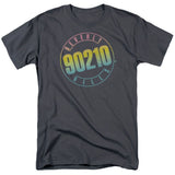 90210 Color Blend Logo Mens T Shirt Charcoal Officially Licensed - POPvault