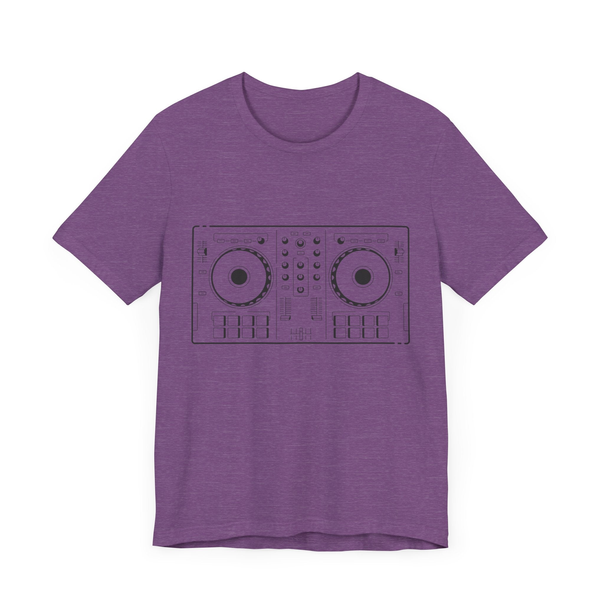 Custom Retro - a - go - go Series DJ Turntables Unisex Jersey Short Sleeve T - Shirt - POPvault