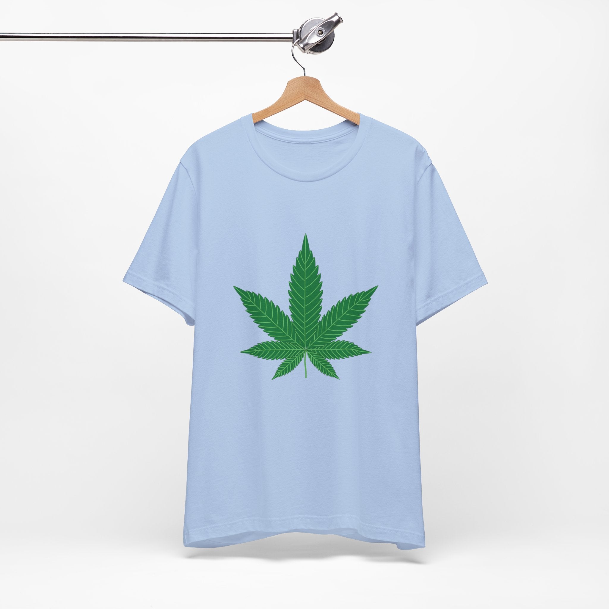 Custom Retro - a - go - go Series Herb Leaf Unisex Jersey Short Sleeve T - Shirt - POPvault