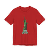Custom Retro - a - go - go Series Statue of Liberty Unisex Jersey Short Sleeve T - Shirt - POPvault