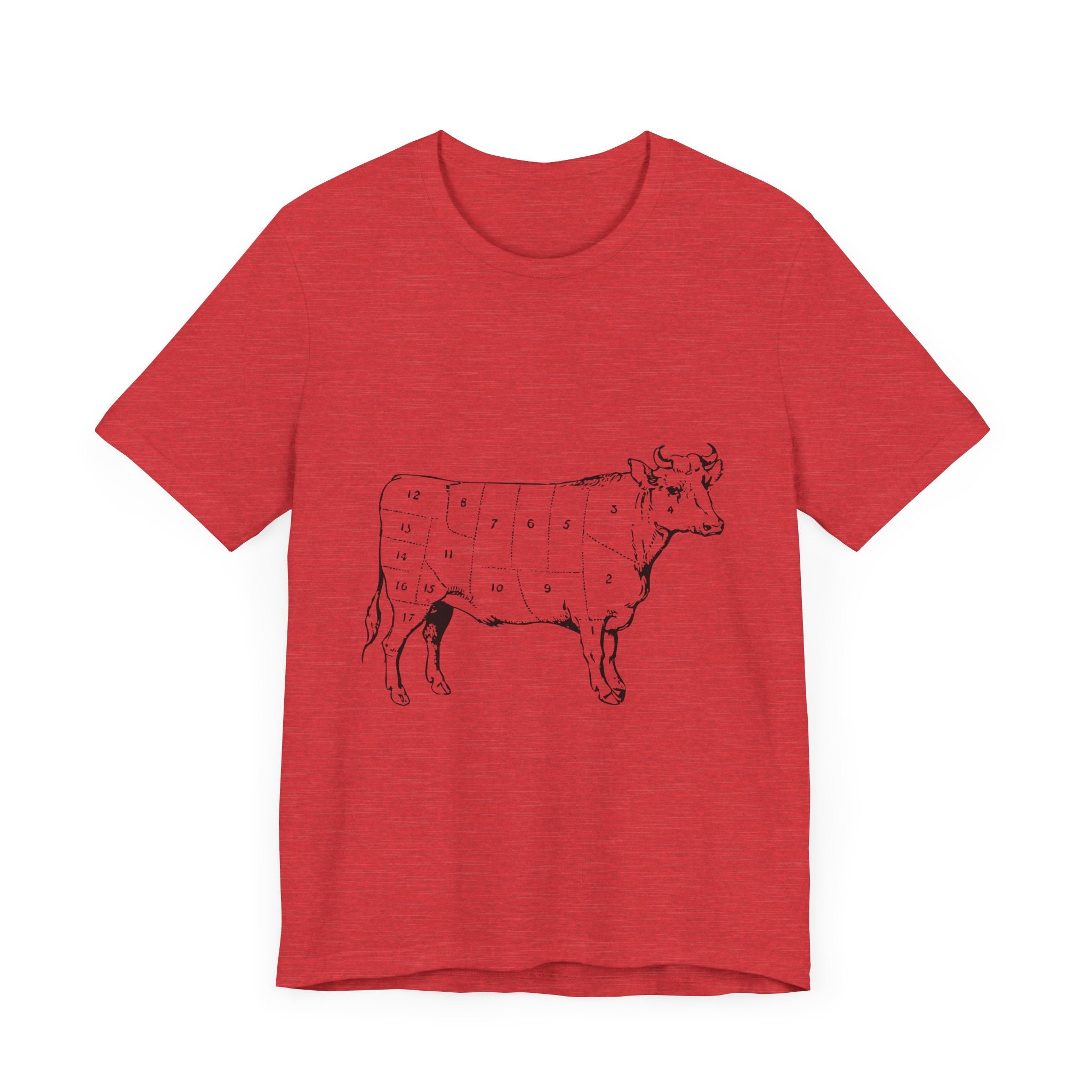 POP Culture Classics Cow Parts Unisex Jersey Short Sleeve T-Shirt
