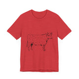 POP Culture Classics Cow Parts Unisex Jersey Short Sleeve T-Shirt