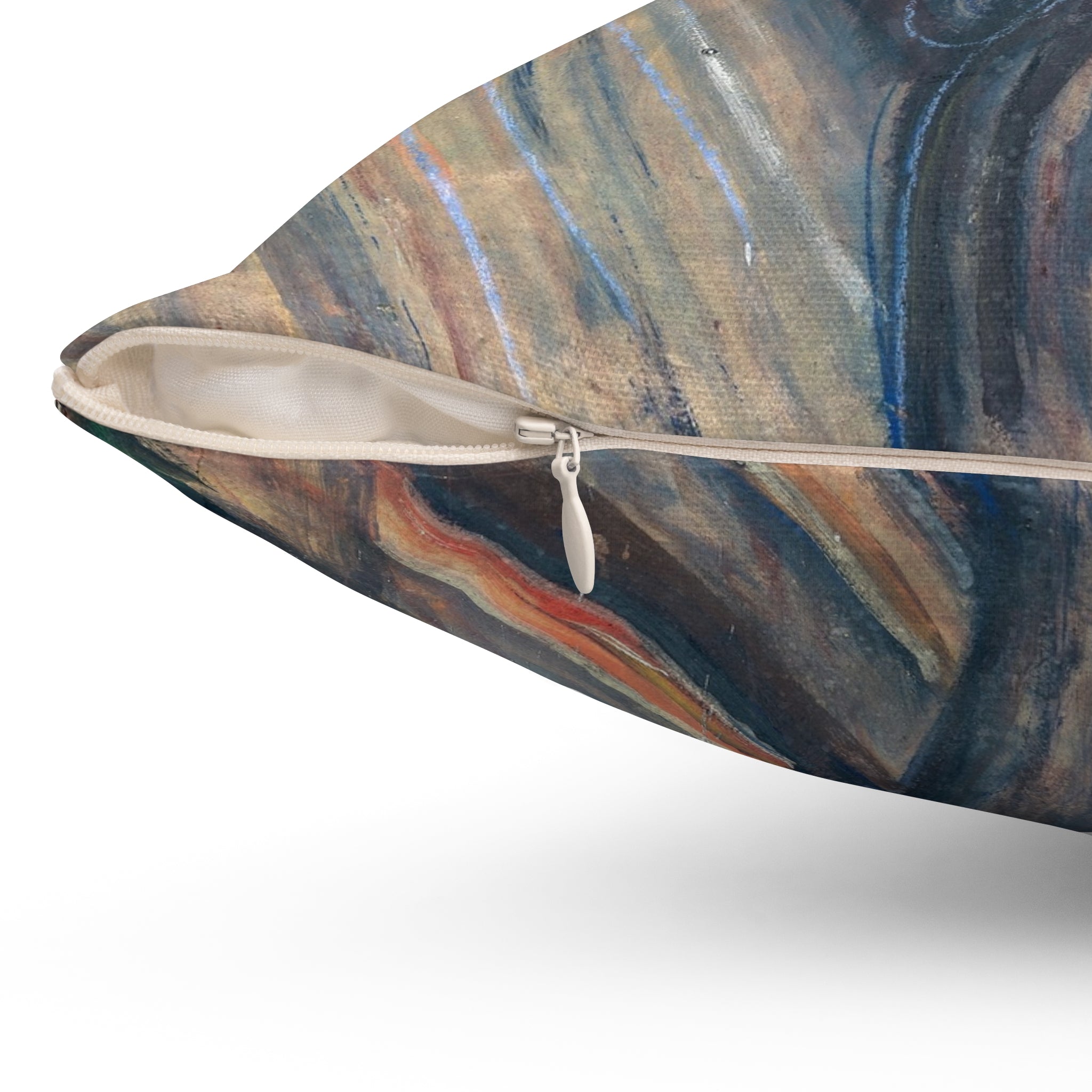 Masters of Art Edvard Munch The Scream Color Square Indoor Accent Pillow