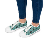 Mid-Century Retro Coolest Kitty Cats Low Top Women's Casual Canvas Sneakers