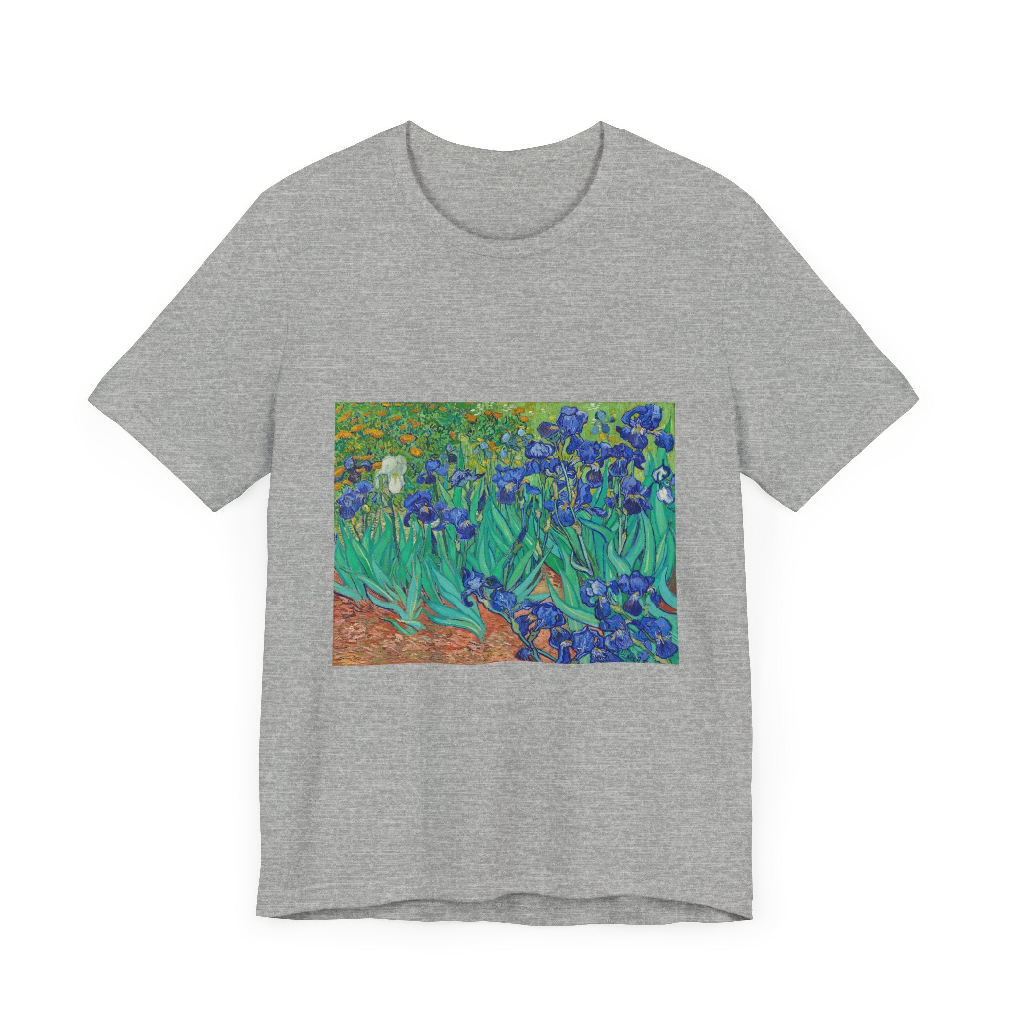 Masters of Art Vincent Van Gogh's Irises Unisex Jersey Short Sleeve T-Shirt