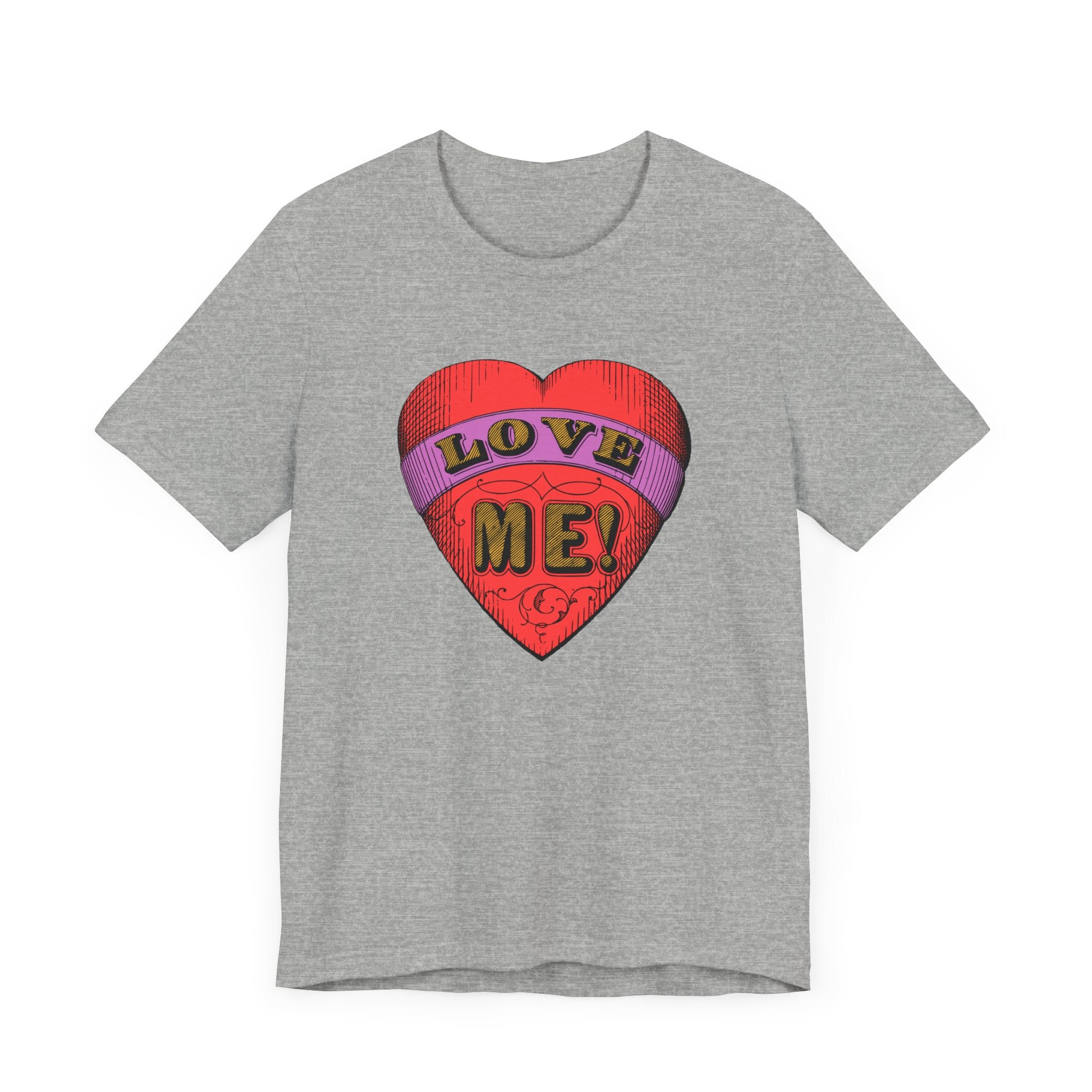 Custom Retro - a - go - go Series Love Me Color Unisex Jersey Short Sleeve T - Shirt - POPvault