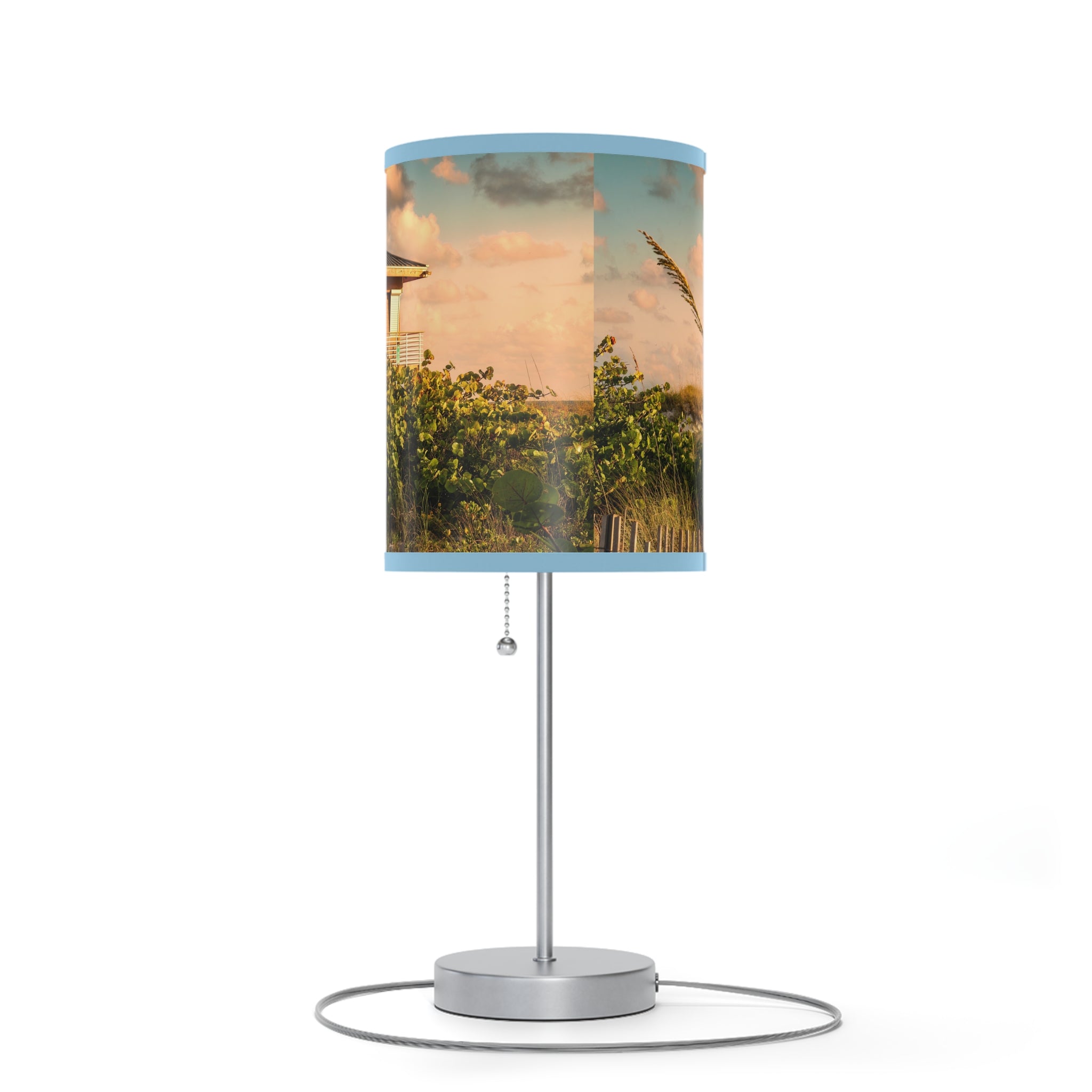 Custom Beach Life Beach Vistas Lifeguard Accent Lamp - POPvault - 28800549075226542980