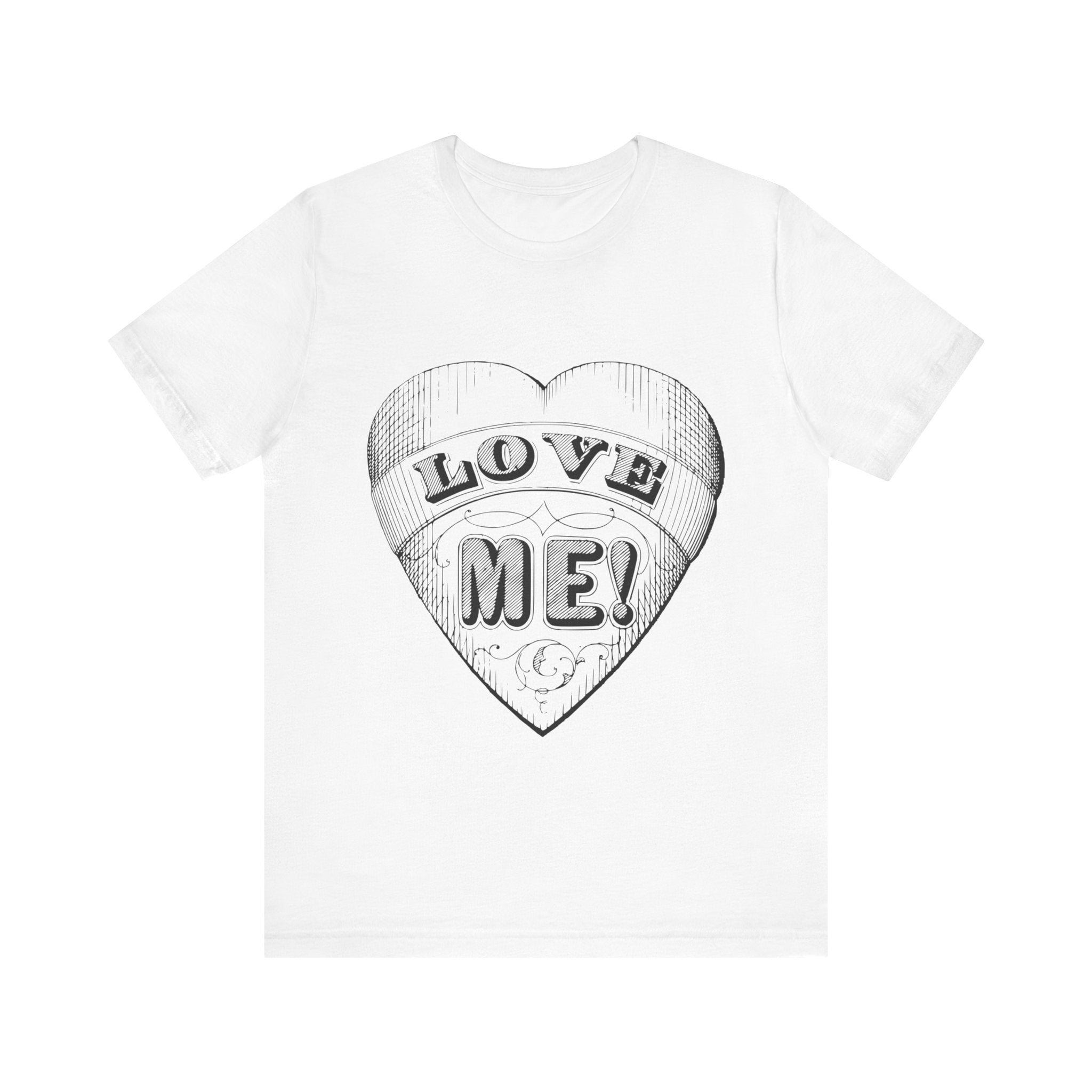 Custom Retro - a - go - go Series Love Me Unisex Jersey Short Sleeve T - Shirt - POPvault